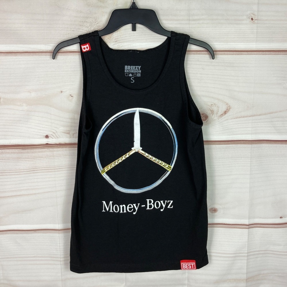 Breezy Excursion Top Mens S Best Tank Money Boyz Switchblade Sleeveless Black